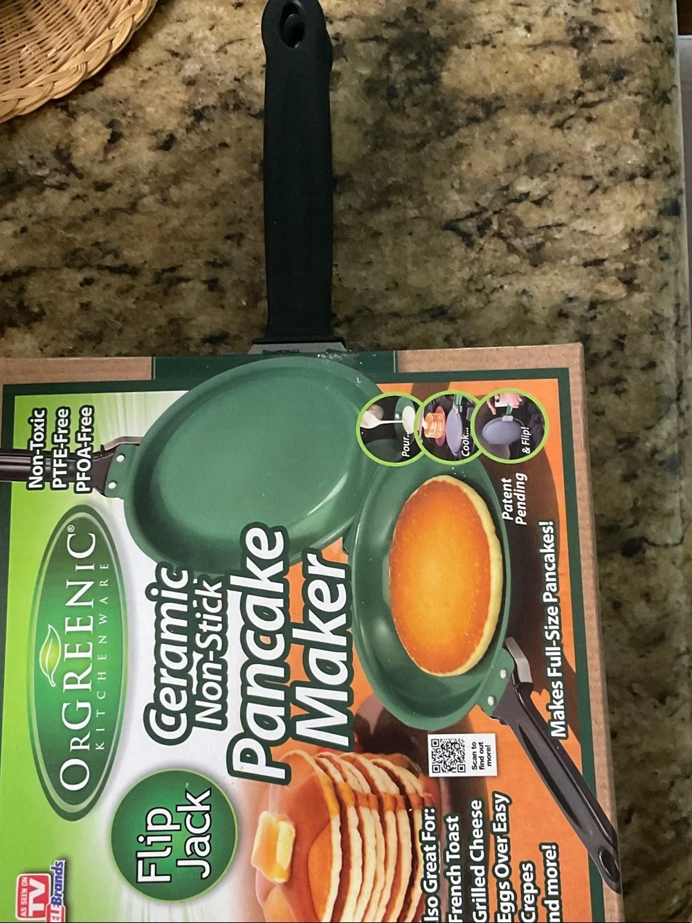 OrGREENic Ceramic Non-Stick Pancake Flip Jack - Green